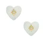 Fossil Ohrringe Edelstahl JF02906791 für Frauen, 10mm Dicke