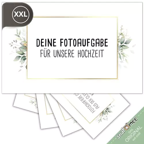 snaPmee Fotospiel Hochzeit XXL - Original Hochzeitsspiel für Gäste & Brautpaar