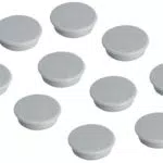 FRANKEN Magnete, Haftmagnete, rund, 24 mm, 10 Stück
