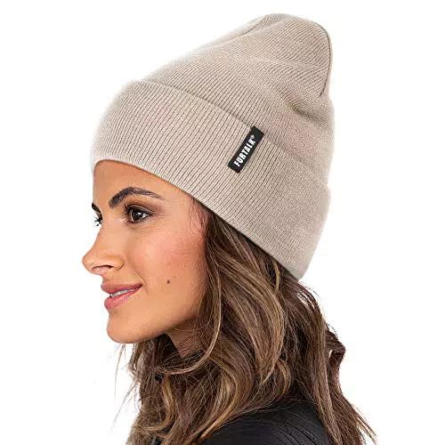 FURTALK Damen Cuffed Beanie - Unisex Strickmütze weich und warm