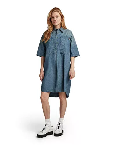 G-STAR RAW Damen Denim Kleid