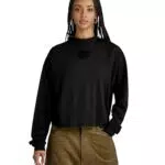 G-Star RAW Damen Mock Graphic Loose Top - Modischer Freizeitstyle für Damen
