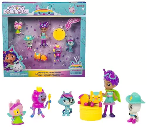 Gabby's Dollhouse Party-Figuren Geschenkset mit festlichen Katzen-Figuren