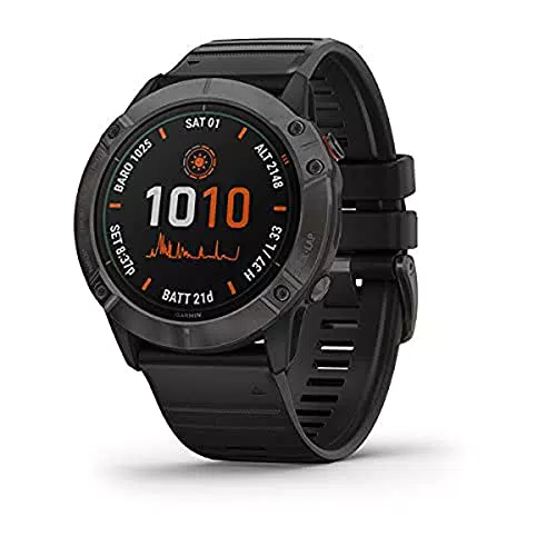 Garmin Fenix 6X Solar Titanium - Smartwatch mit Solartechnologie und GPS