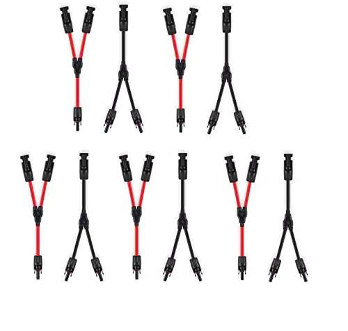 GENORTH Solar Kabel 6mm² Y-Stecker für Solarpanel Photovoltaik Anschluss