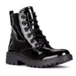 Geox Mädchen J Casey Girl G Stiefeletten, Schwarz