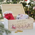 Ginger Ray Geschenkbox aus Holz für Weihnachten