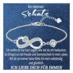 Gkmamrg Infinity Armband Damen 925 Sterling Silber – Perfekte Geschenke für Frauen