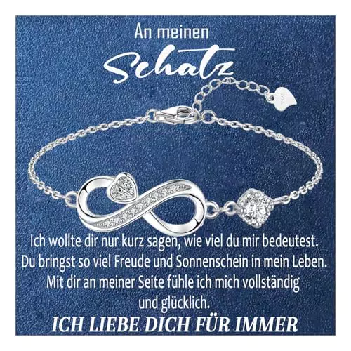 Gkmamrg Infinity Armband Damen 925 Sterling Silber – Perfekte Geschenke für Frauen