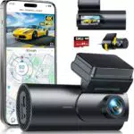 GKU 4K Dashcam mit GPS, WiFi, Parküberwachung und Nachtsicht, Dual Kamera