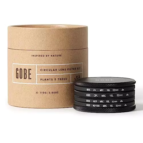 2Peak Gobe Filterset 52 mm UV, CPL und ND8/ND1000 für Objektive