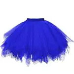 GOOBGS Damen 50er Ballettrock Multi-SchichtenVintage Ballet Blase Firt Tulle Petticoat Puffy Tutu Grasgrün Medium
