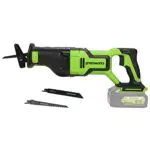 Greenworks GD24RS Akku-Säbelsäge mit bürstenlosem Motor und 3 Jahren Garantie