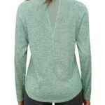 Gyabnw Langarm Sportshirt Damen – Funktionsshirt für Yoga und Fitness