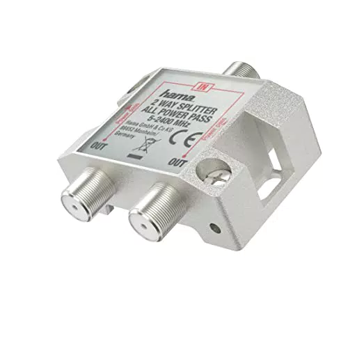 Hama SAT-Verteiler, voll geschirmt, kompakt für optimale Signalverteilung