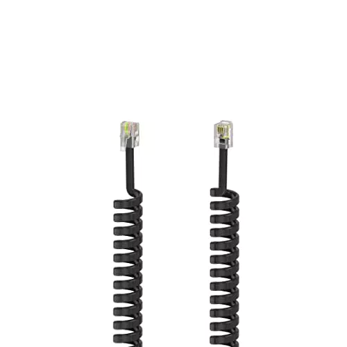 Hama Telefonhörer-Spiralkabel 4p4c RJ10 für Analog-Telefone