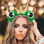 Hatstar Frosch König Haarreifen – Lustiges Accessoire für Karneval und Fasching