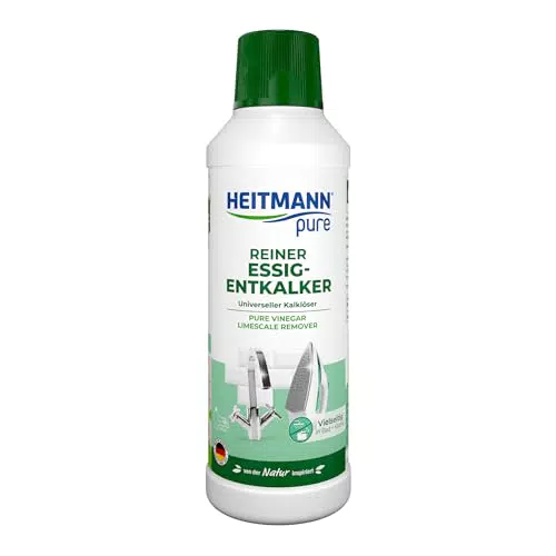 HEITMANN Essig-Entkalker – Kraftvoller Kalklöser für Küche und Bad, ohne Chemie