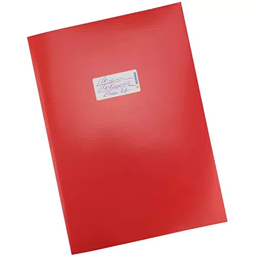 HERMA Heftumschlag A4 Gelb - Hefthülle aus stabilem Papier - Heftschoner für Schulhefte