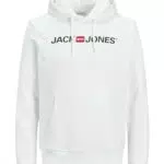 JACK & JONES Herren Kapuzenpullover aus Baumwollmischung mit altem Logo