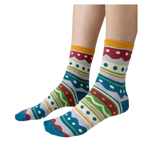 Bunte Lustige Herrensocken aus Baumwolle – Bequeme Unisex-Socken für Ostern