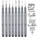 Hethrone Kalligraphie Stifte, Handlettering Stifte und Schwarz Kalligraphie Set für Anfänger Schreiben