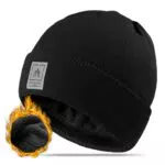 HIYATO Beanie Mütze Herren, Unisex Wintermütze mit Fleecefutter und Stretch
