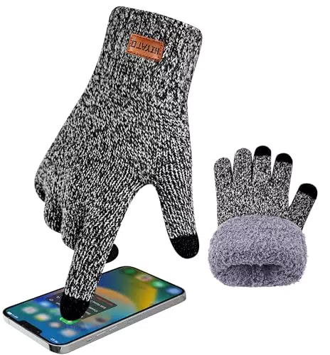 HIYATO Winterhandschuhe für Herren und Damen, Touchscreen, Fleece-Innenfutter