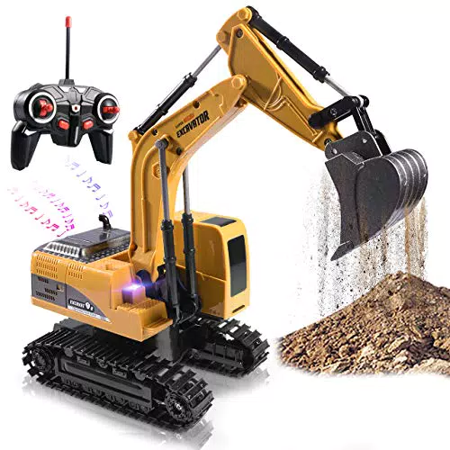 Hodlvant RC Bagger Spielzeug für Jungen – Ferngesteuertes Engineering Fahrzeug