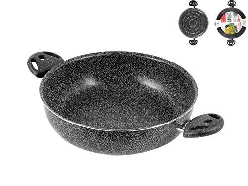 Home Stone Antihaft-Pfanne mit 2 Griffen, 20 cm, Modell Stein