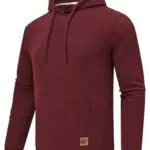 Huayuzh Hoodie Herren Oversize Kapuzenpullover Winter Casual Langarm Sweatshirt