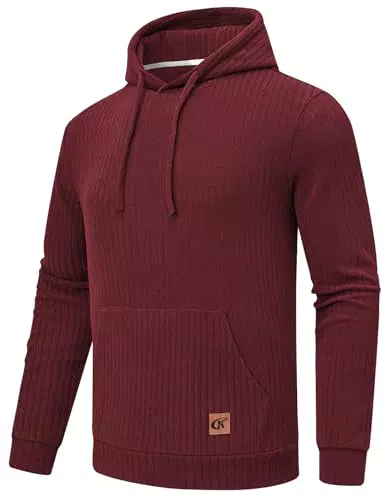 Huayuzh Hoodie Herren Oversize Kapuzenpullover Winter Casual Langarm Sweatshirt