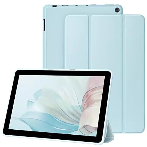 Amazon Fire HD 10 & Fire HD 10 Plus Hülle, PU Leder, ultradünn, Trifold-Stand