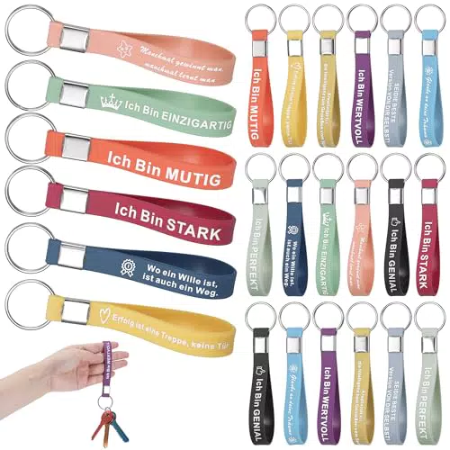 Huiguli Schlüsselanhänger mit motivierenden Sprüchen – Geschenk für Kollegen und Lehrer