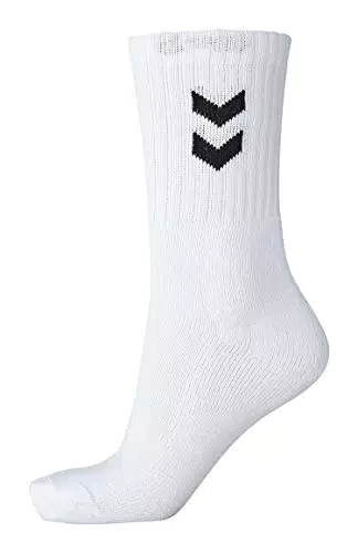 hummel Mädchen 3-pak grundlæggende sokker Socken, Weiß