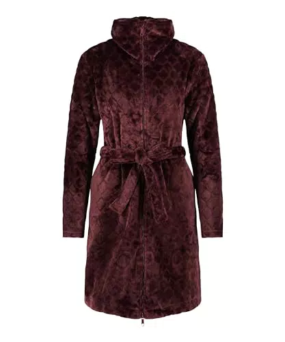 Hunkemöller Bademantel Zip Fleece für Damen