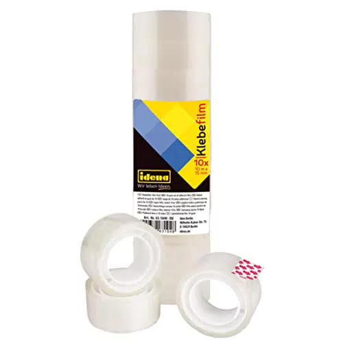 Idena Klebefilm 15 mm x 10 m - Transparent und vielseitig einsetzbar