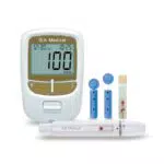 IEA Blutzuckermessgerät Set mit Teststreifen und Lanzetten für Diabetes