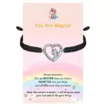 J.Endéar Einhorn Armband Silber 925 für Mädchen – Handgefertigter Schmuck für Kinder