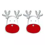 J.Endéar Ohrringe Elch Rentier Silber 925 für Damen und Kinder Geschenke