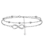 J.MUEN Unendlichkeitszeichen Armband Damen aus 925 Sterling Silber – Geschenkidee für Frauen