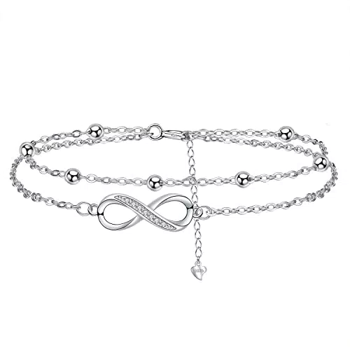 J.MUEN Unendlichkeitszeichen Armband Damen aus 925 Sterling Silber – Geschenkidee für Frauen