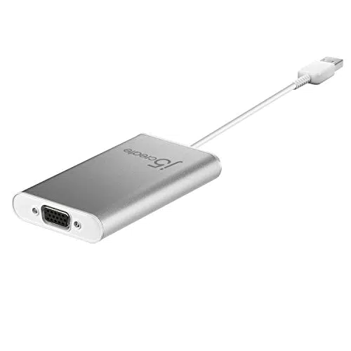 j5create USB auf VGA Display Adapter 1080p HD, kompatibel mit Windows und Mac