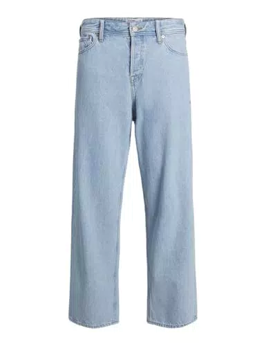 Jack & Jones Herren Wide Leg Jeans JJIALEX Loose Fit Vintage Style