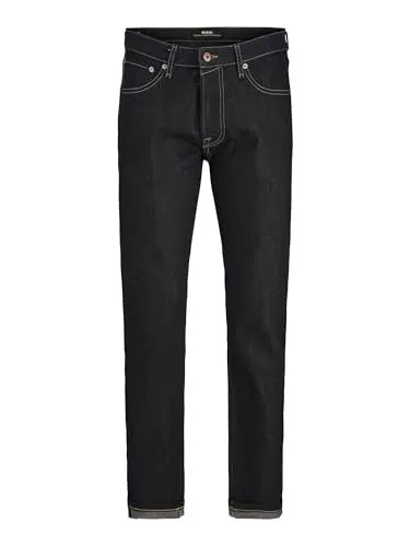 JACK & JONES Selvedge Relaxed Fit Jeans für Herren - Loose Fit Modell RI 324