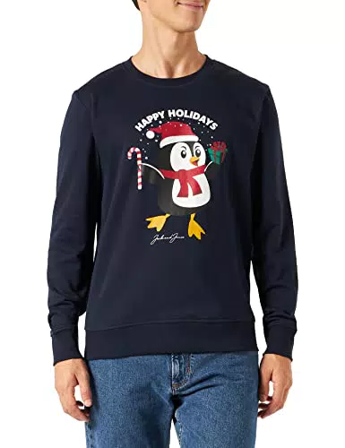 Jack & Jones Men's JORTOON Sweat Crew Neck Xmas Sweatshirt