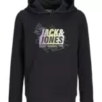 JACK&JONES JUNIOR JCOMAP Logo Sweatshirt mit Kapuze für Kinder