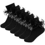 JJUNW Rüschen Socken für Mädchen - Prinzessinnen-Tanzkleider Socken