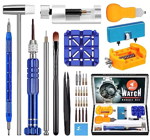 JOREST Uhrmacherwerkzeug Set für Batteriewechsel und Uhrenreparatur