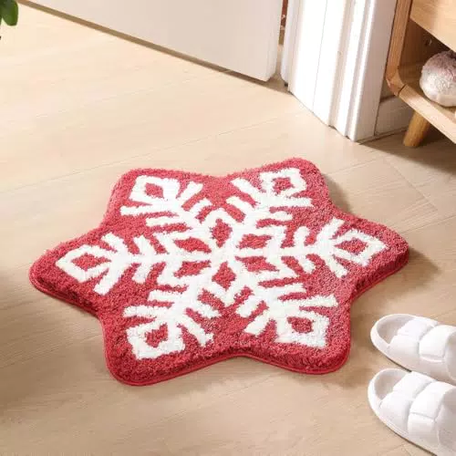 Justup Badezimmer Teppich, rutschfeste und saugfähige Badematte, maschinenwaschbar